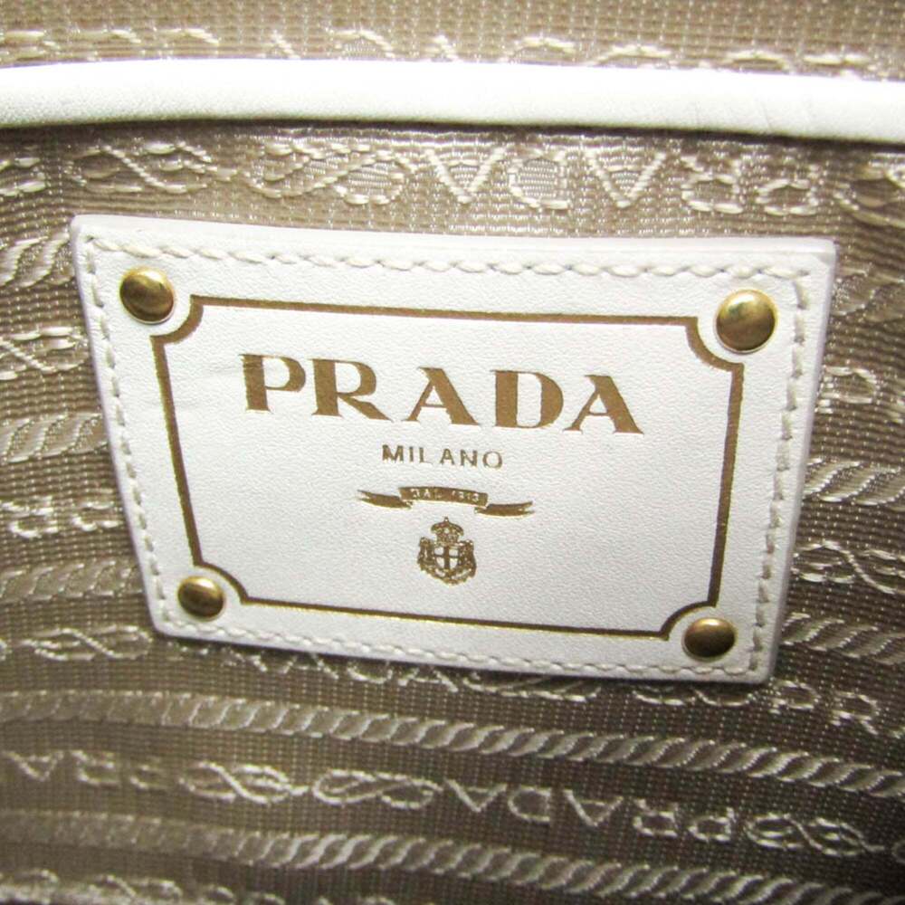 PRADA Cream Leather Shoulder Bag - Picture 13 of 14